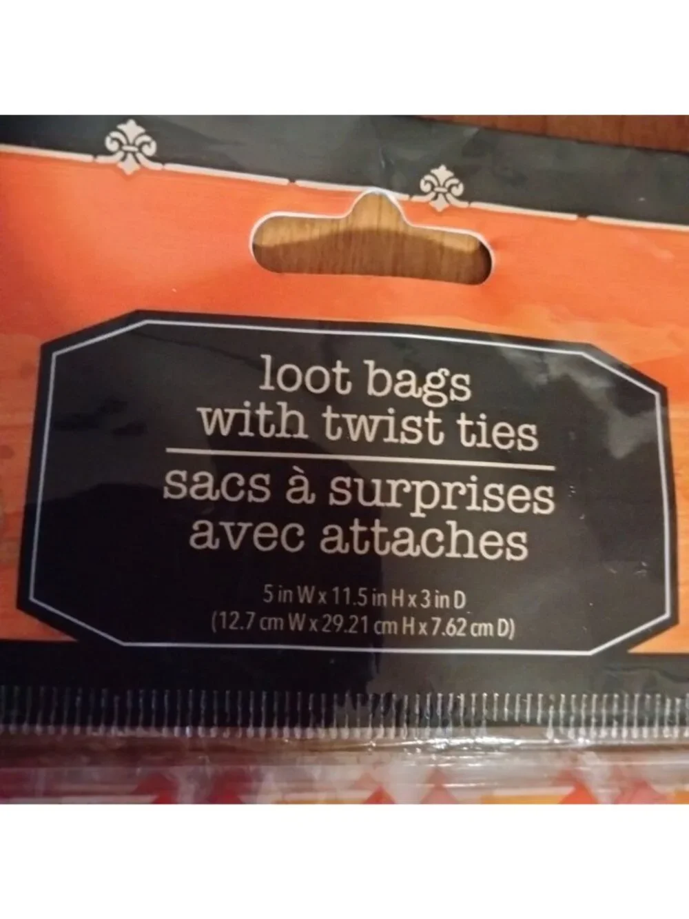 Halloween Candy Corn Loot Bags Twist Ties 20 Pc Set